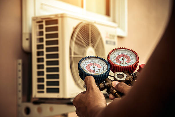 Professional Hvac technician working in Riverside, PA